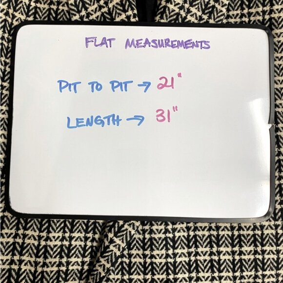 Vintage Sterling Stall Sport Black White Plaid Virgin Wool Oversized Blazer M - Picture 5 of 16